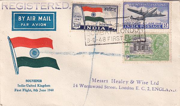 Flugpost einzelner Airlines | Air India