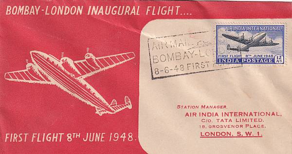 Flugpost einzelner Airlines | Air India