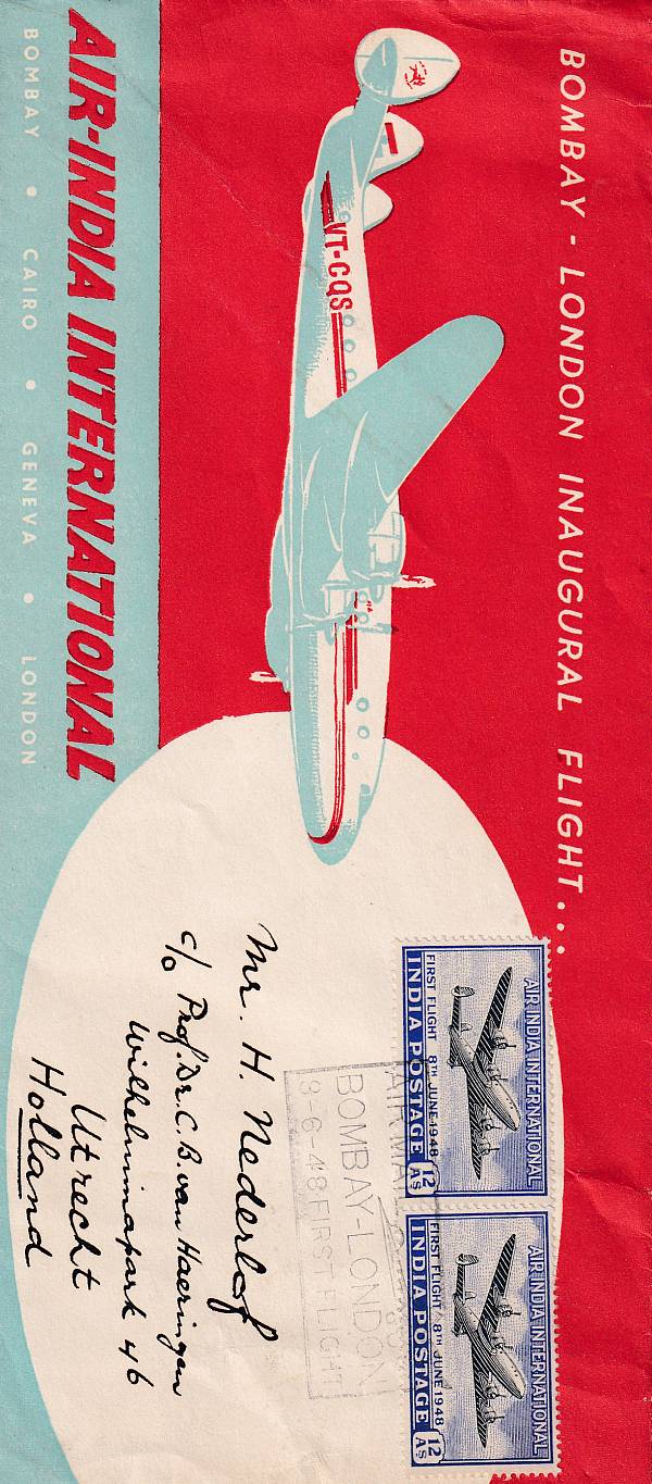 Flugpost einzelner Airlines | Air India