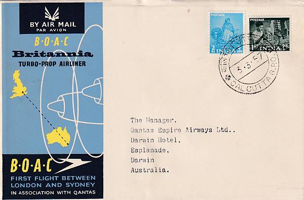 Flugpost einzelner Airlines | BOAC