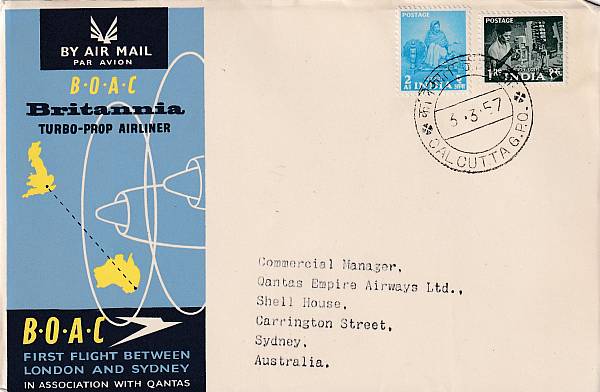 Flugpost einzelner Airlines | BOAC