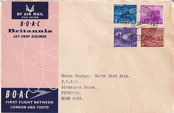 Flugpost einzelner Airlines | BOAC