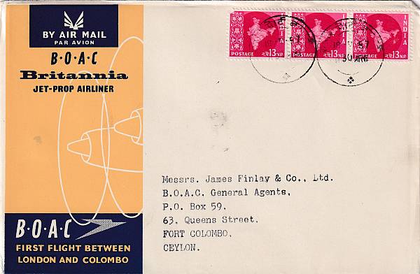 Flugpost einzelner Airlines | BOAC