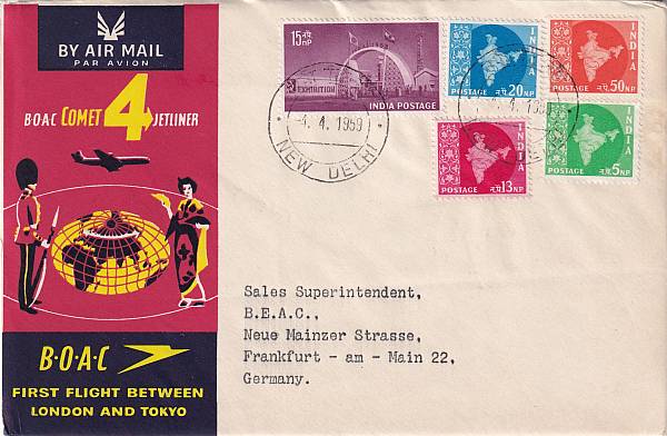 Flugpost einzelner Airlines | BOAC