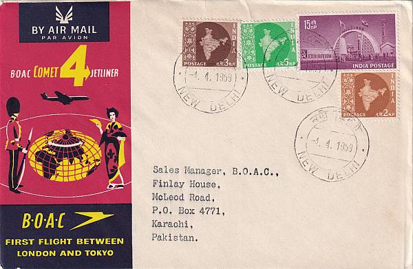Flugpost einzelner Airlines | BOAC