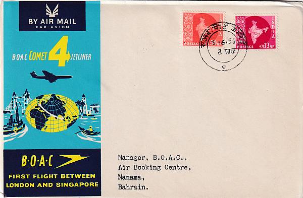 Flugpost einzelner Airlines | BOAC