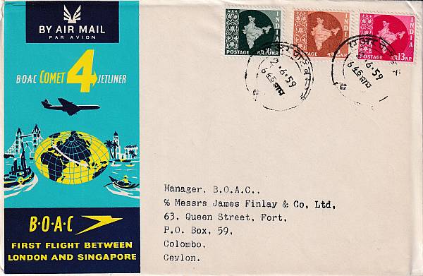 Flugpost einzelner Airlines | BOAC