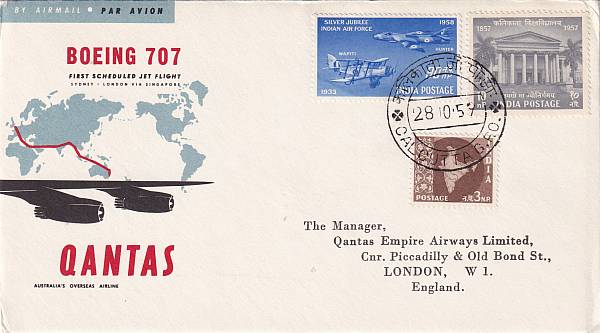 Flugpost einzelner Airlines | QANTAS