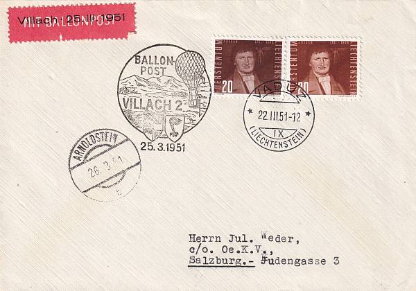 Ballonpost caritativ Österreich | Mitläufer / Ausländische Zuleitungen