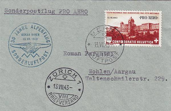 Flugpost Schweiz | Sonder- und Versuchsflüge - Flugveranstaltungen