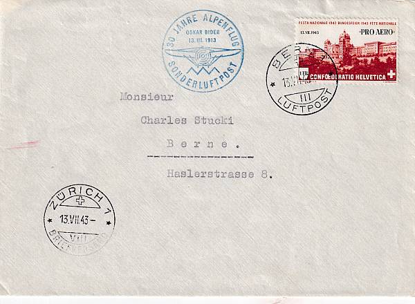Flugpost Schweiz | Sonder- und Versuchsflüge - Flugveranstaltungen