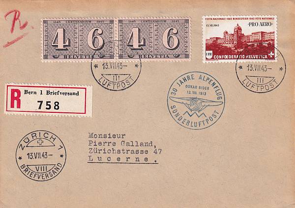 Flugpost Schweiz | Sonder- und Versuchsflüge - Flugveranstaltungen