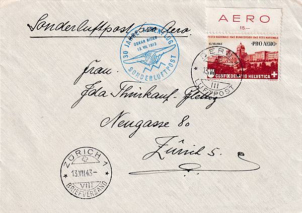 Flugpost Schweiz | Sonder- und Versuchsflüge - Flugveranstaltungen
