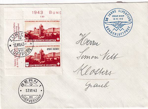 Flugpost Schweiz | Sonder- und Versuchsflüge - Flugveranstaltungen