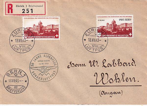 Flugpost Schweiz | Sonder- und Versuchsflüge - Flugveranstaltungen