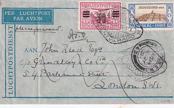 Flugpost Übersee vor 1945 | Niederländisch-Indien