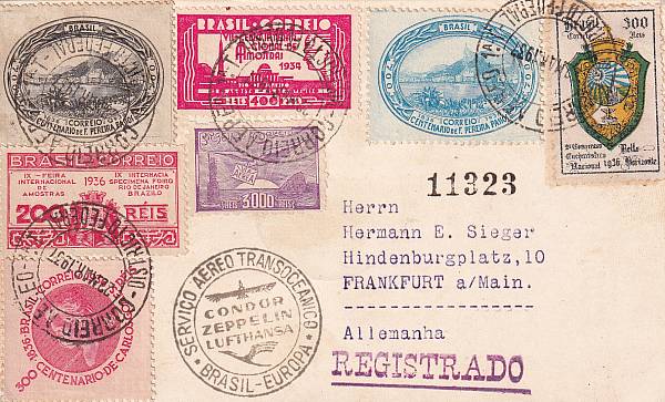 Zeppelinpost | LZ 129 (Hindenburg) 1937