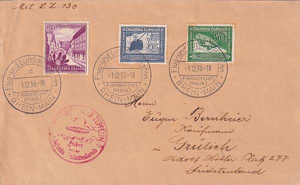 Zeppelinpost | LZ 130 (Graf Zeppelin II)