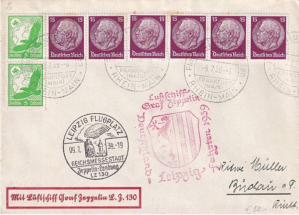 Zeppelinpost | LZ 130 (Graf Zeppelin II)