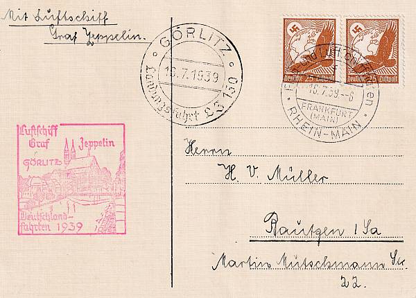 Zeppelinpost | LZ 130 (Graf Zeppelin II)