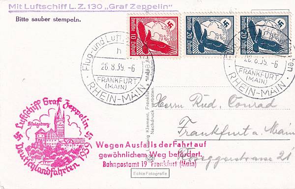 Zeppelinpost | LZ 130 (Graf Zeppelin II)
