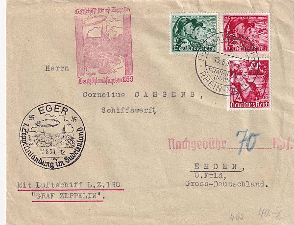 Zeppelinpost | LZ 130 (Graf Zeppelin II)