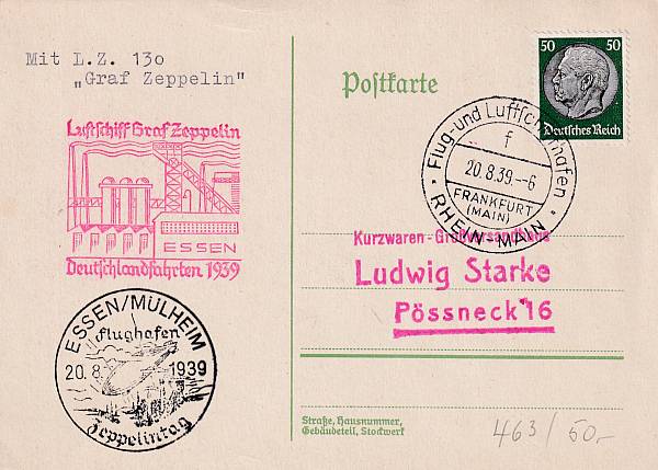 Zeppelinpost | LZ 130 (Graf Zeppelin II)