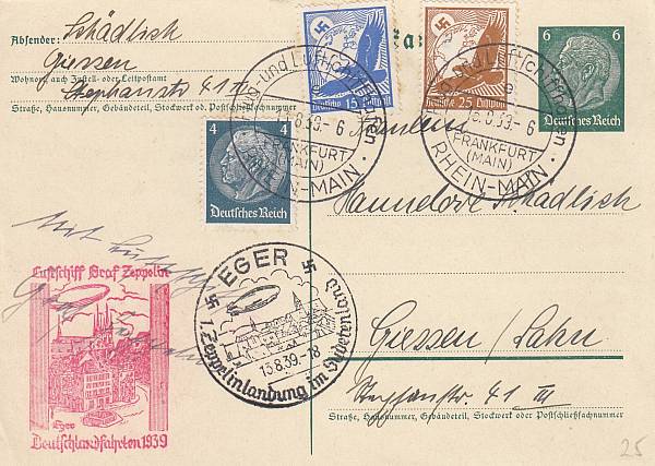 Zeppelinpost | LZ 130 (Graf Zeppelin II)