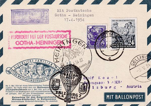 Ballonpost caritativ Österreich | Mitläufer / Ausländische Zuleitungen