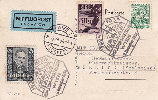 Flugpost Österreich vor 1945 | Einzelbelege