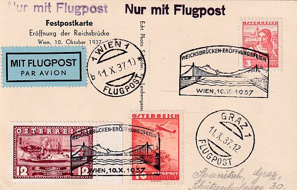 Flugpost Österreich vor 1945 | Einzelbelege
