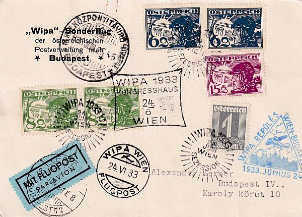 Flugpost Österreich vor 1945 | Sonder- und Versuchsflüge - Flugveranstaltungen