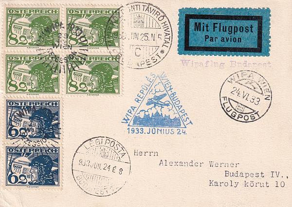 Flugpost Österreich vor 1945 | Sonder- und Versuchsflüge - Flugveranstaltungen