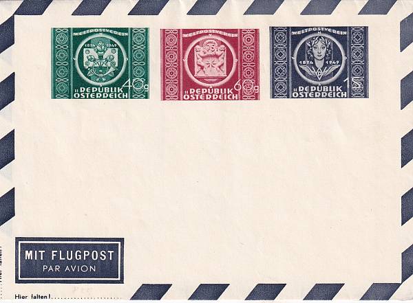 Flugpost Österreich ab 1945 | Luftpost-Ganzsachen