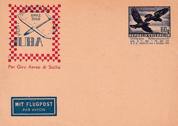 Flugpost Österreich ab 1945 | Luftpost-Ganzsachen