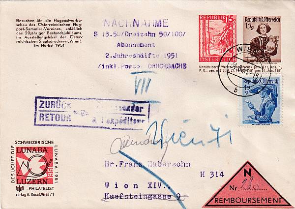 Flugpost Österreich ab 1945 | Luftpost-Ganzsachen