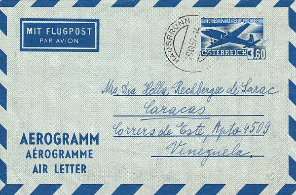 Flugpost Österreich ab 1945 | Luftpost-Ganzsachen