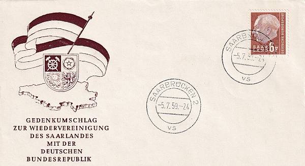 Ersttagsbelege Deutschland | Saarland