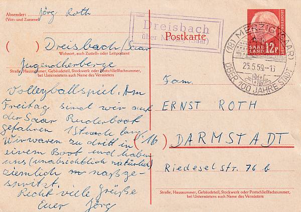 Ganzsachen: Deutschland | Saarland