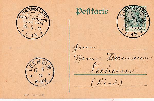 Flugpost Deutschland vor 1945 | Pionierzeit bis 1918