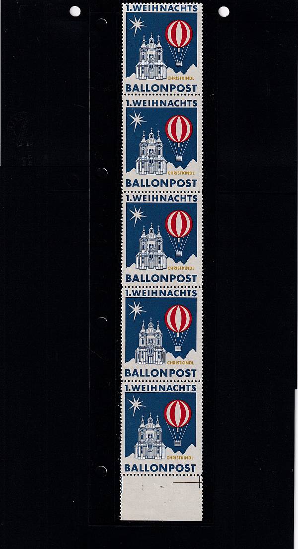 Ballonpost caritativ Österreich | Weihnachtsballonpost ab Christkindl