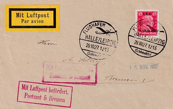 Flugpost Deutschland vor 1945 | Einzelbelege
