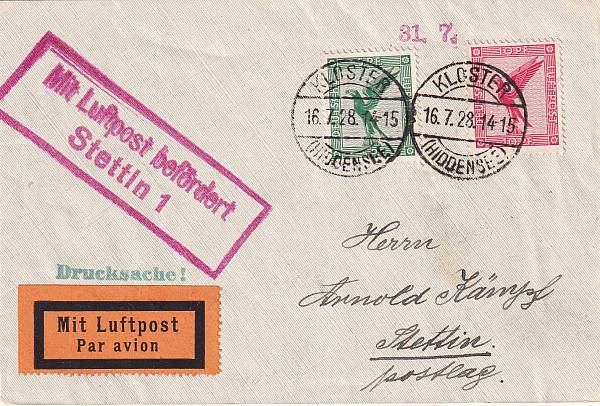 Flugpost Deutschland vor 1945 - Erstflüge | Erstflüge 1928