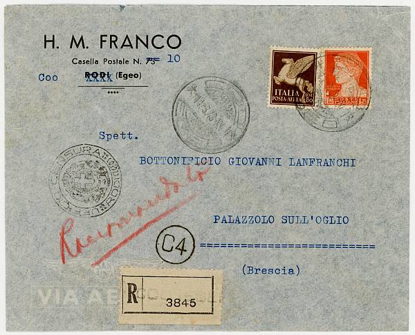 Flugpost Europa vor 1945 | Ägäische Inseln