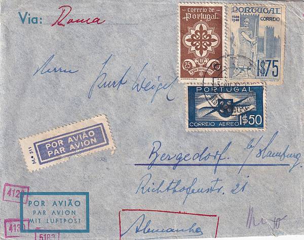 Flugpost Europa vor 1945 | Portugal