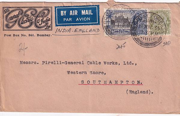 Flugpost Übersee vor 1945 | Indien