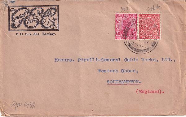 Flugpost Übersee vor 1945 | Indien