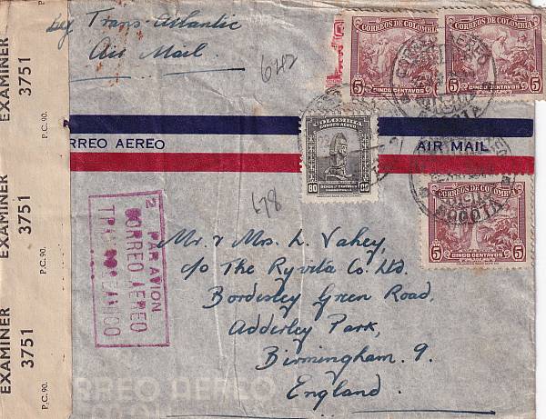 Flugpost Übersee vor 1945 | Kolumbien
