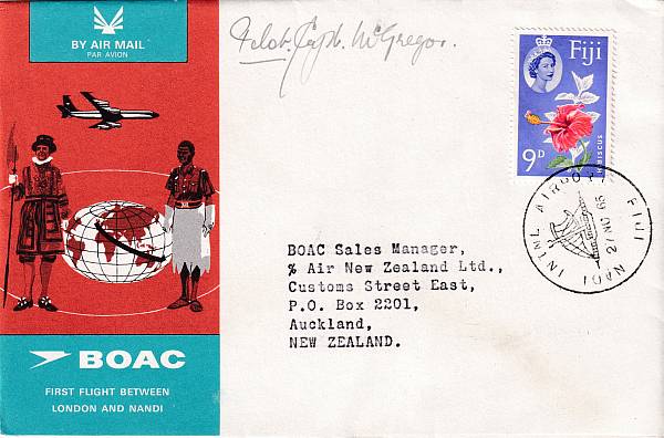 Flugpost einzelner Airlines | BOAC