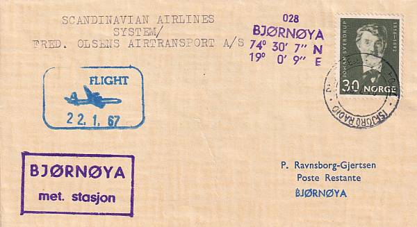 Flugpost einzelner Airlines | SAS Scandinavian Airlines System 
